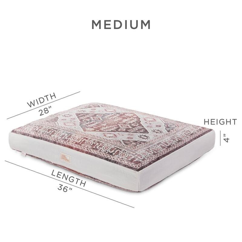 TOWN & COUNTRY EVERYDAY CuddleTown Medallion Pillow Crate Mat Pet Bed