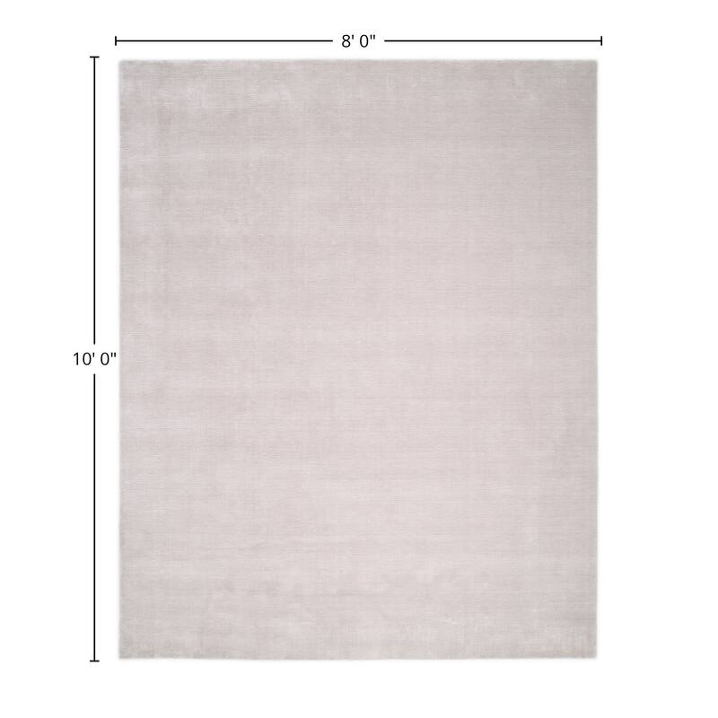 Overton Handmade Modern Contemporary Solid Area Rug