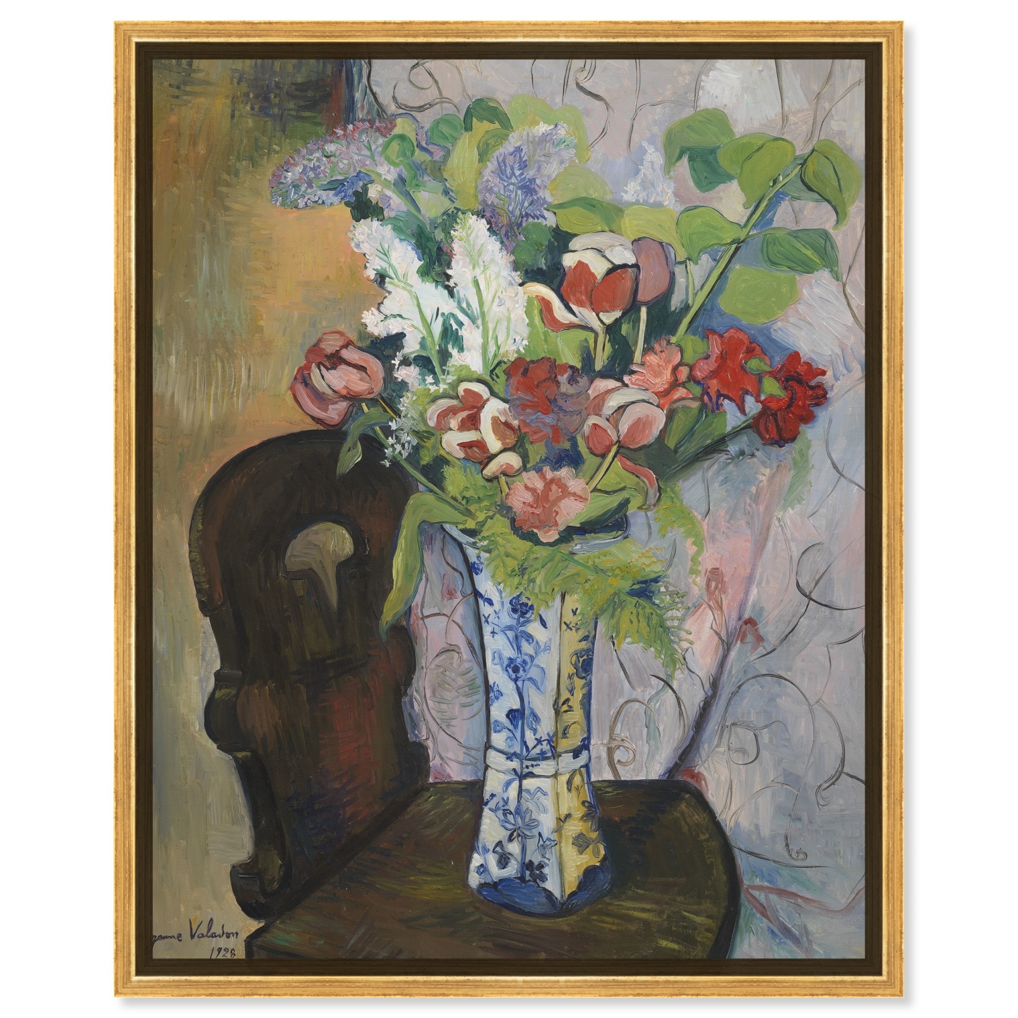 Spring Flowers Canvas Vintage Farmhouse Wall Art by Art Remedy