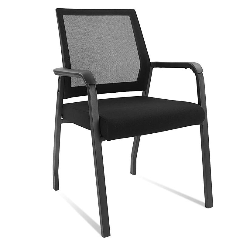 Arm Chair with Ergonomic Lumbar Support and Thickened Seats Cushion, Waiting Room Chairs for