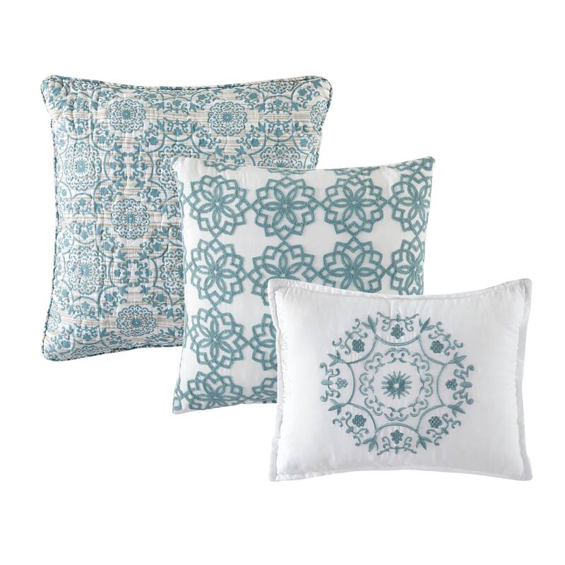 Serenta 6 Piece Printed Marina MDLN Quilts Set