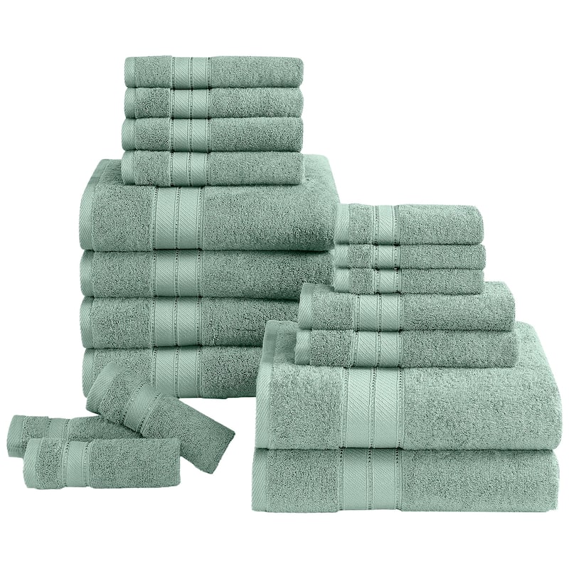 Modern Threads 18-Piece SpunLoft™ Towel Set - Eucalyptus