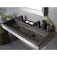 preview thumbnail 6 of 33, Trough 48-inch NativeStone Drop-in Double Bathroom Sink - 48" x 19" x 5"