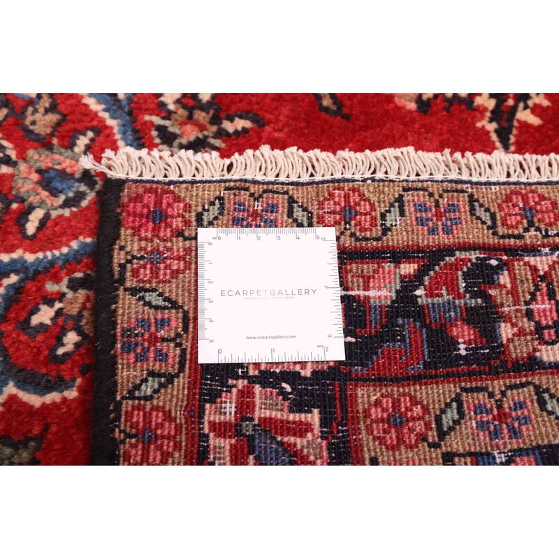 ECARPETGALLERY Hand-knotted Andelz Red Wool Rug - 3'3 x 9'2