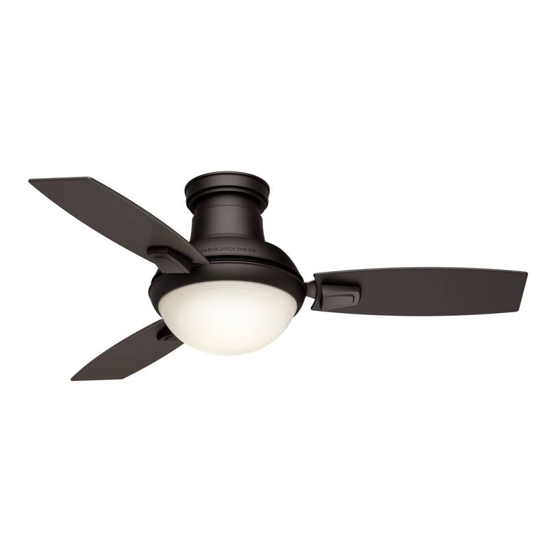 Casablanca 44" Verse Outdoor Ceiling Fan with LED Light Kit and Handheld Remote - Contemporary Retro - DAMP RATED!