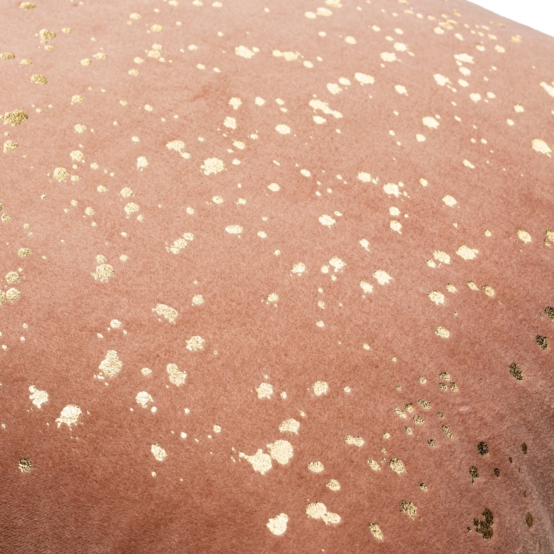 Alya Velvet Throw Pillow with Metallic Sparkles
