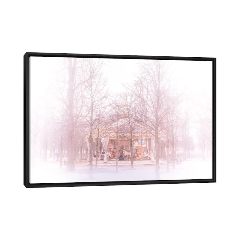 iCanvas "Paris Carousel Of Dreams" by Grace Digital Art Co Framed - Black - 26x40