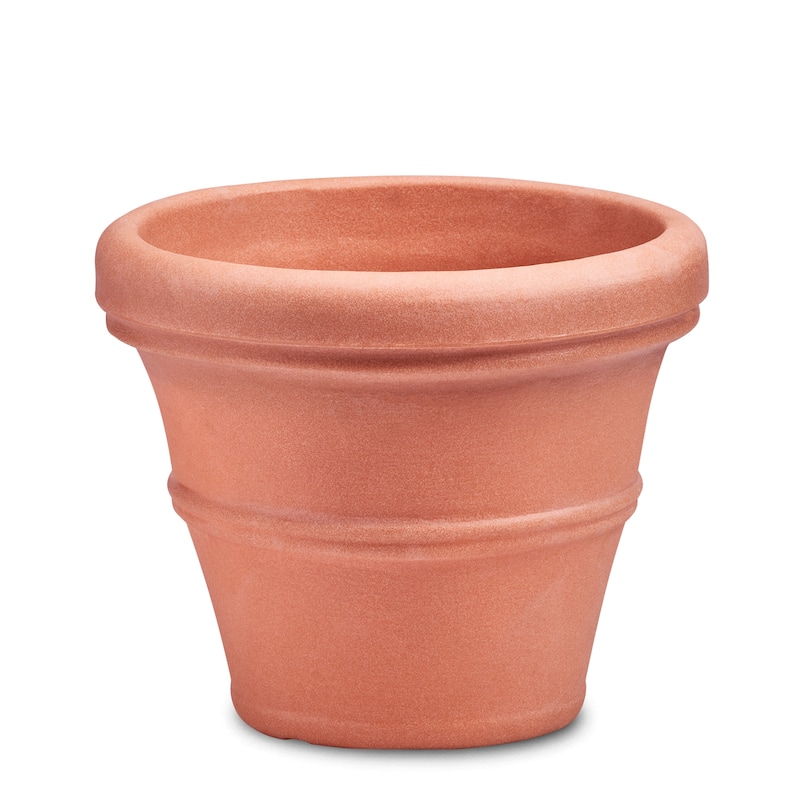 Brunello Classic Round Planter - 27" - Weathered Terracotta