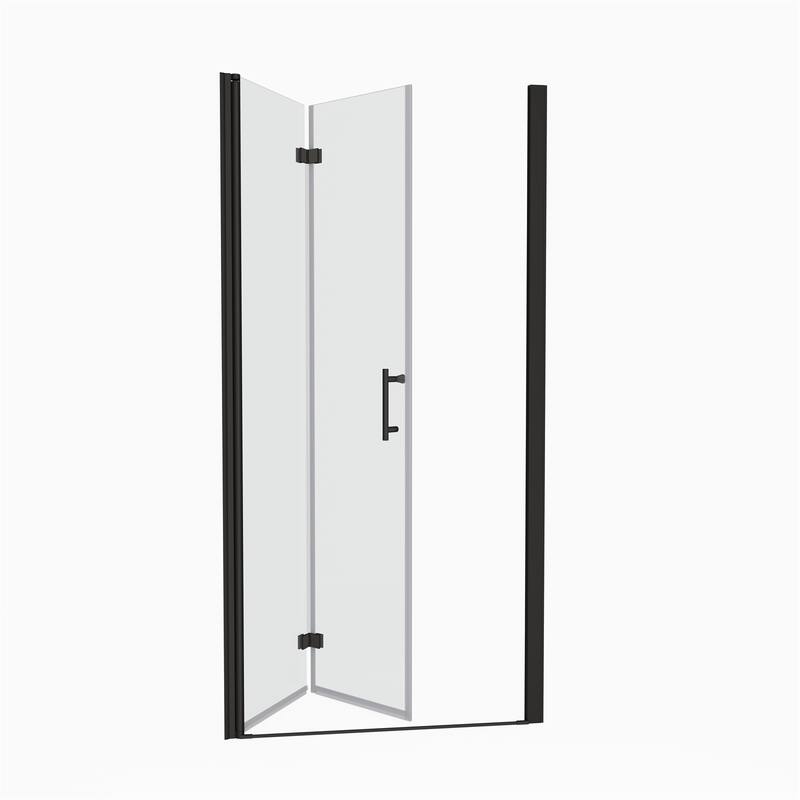 1 3/8" Adjustment Universal Pivot Shower Door with 1/4" Tempered Glass