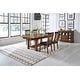 preview thumbnail 12 of 10, Simply Solid Periander Trestle Dining Table Set with Slatback Chairs & Server