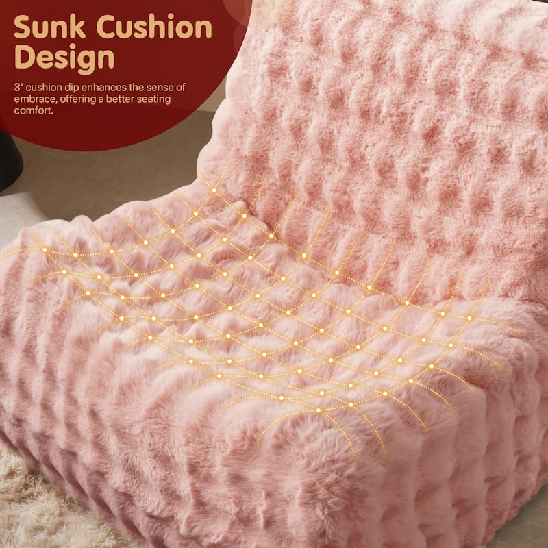 OVIOS Cloud-Like Plush Bean Bag Chair (Reinforced Pile Edition)