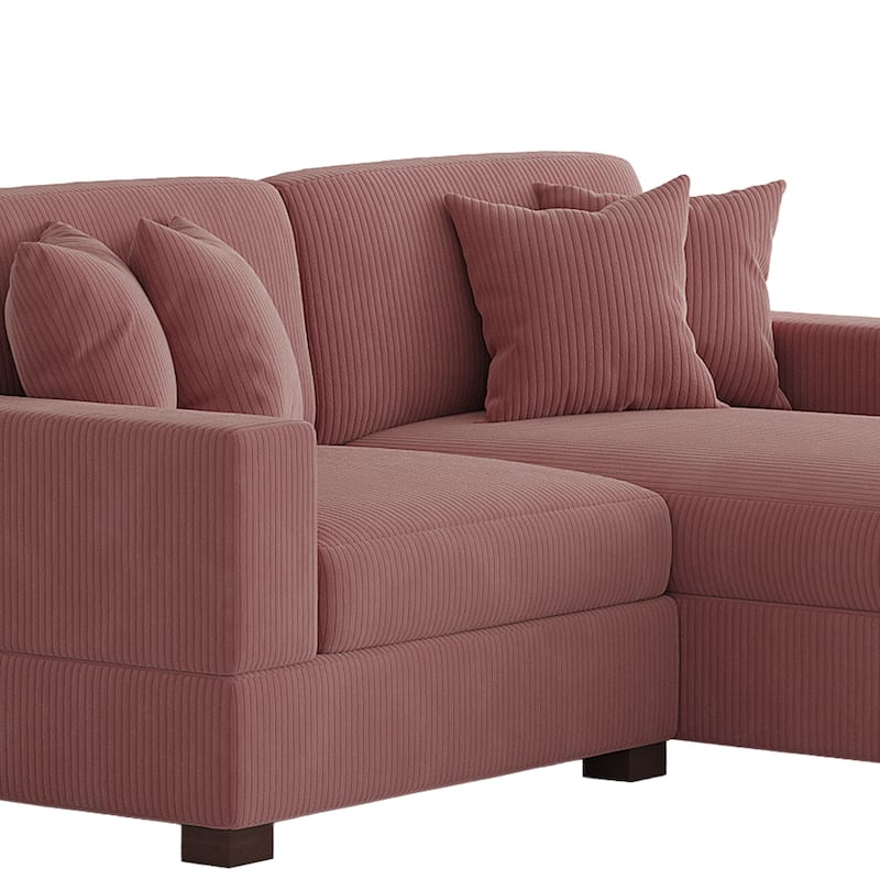 Oversized L-shaped Modular Sectional Sofa with Chaise Lounge
