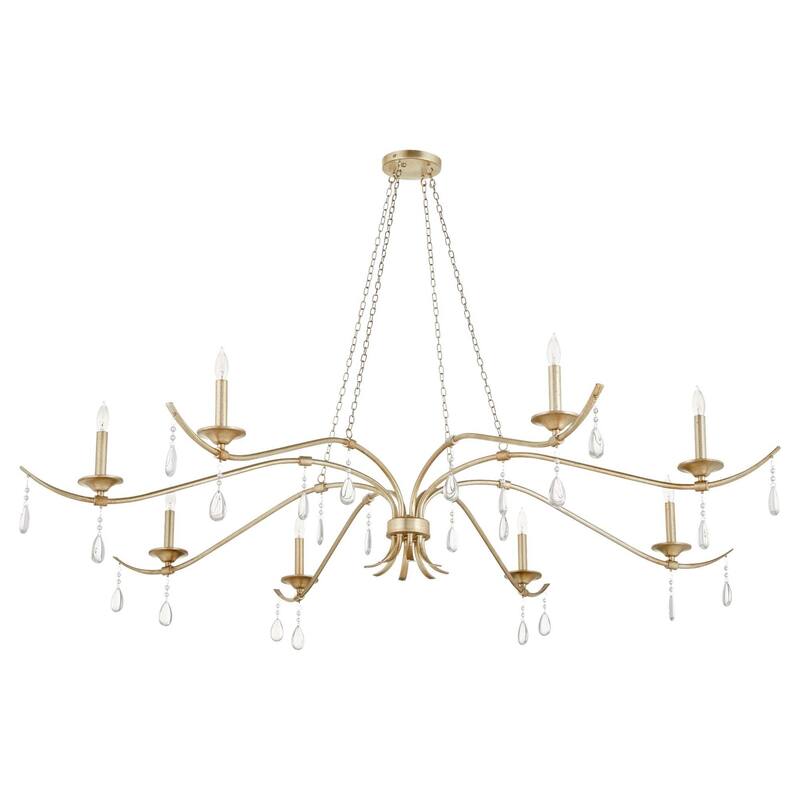 Quorum International 602-8 Lorelei 8 Light 64" Wide Crystal Candle