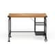 preview thumbnail 16 of 17, Furniture of America Wini Industrial Black 47-inch Metal Computer Desk