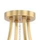 preview thumbnail 3 of 2, Clover 4 Light Aged Brass Ceiling Mount - 18'' W x 12'' H