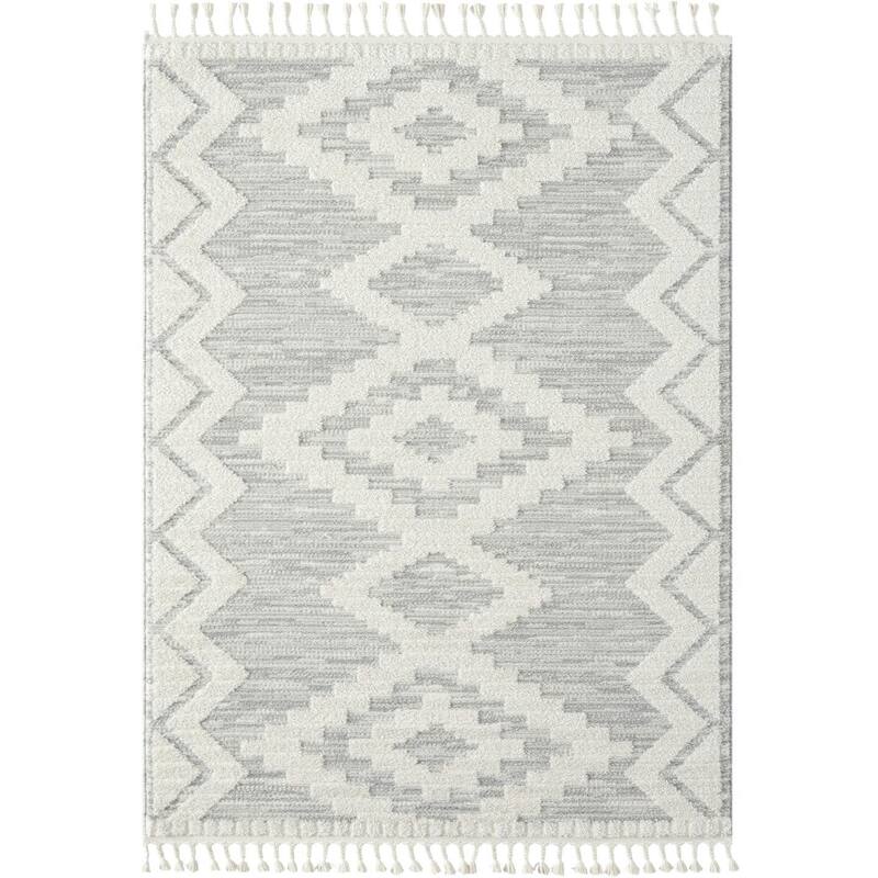 Luxe Weavers South Western Geometric Diamond Area Rug, Indoor Fringe Carpet
