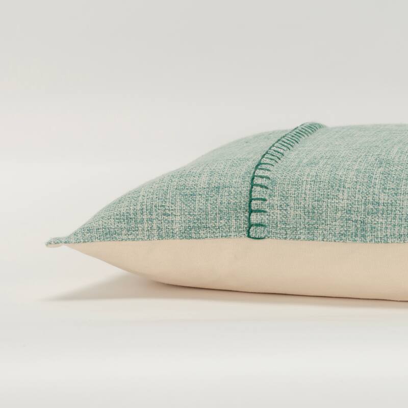 Rizzy Home Woven Down Filled Decorative Pillow 14"x26"