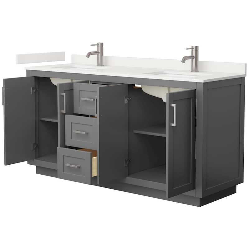 Wyndham Collection WCF292966D-QTZ-UNSMXX Miranda 66" Free Standing