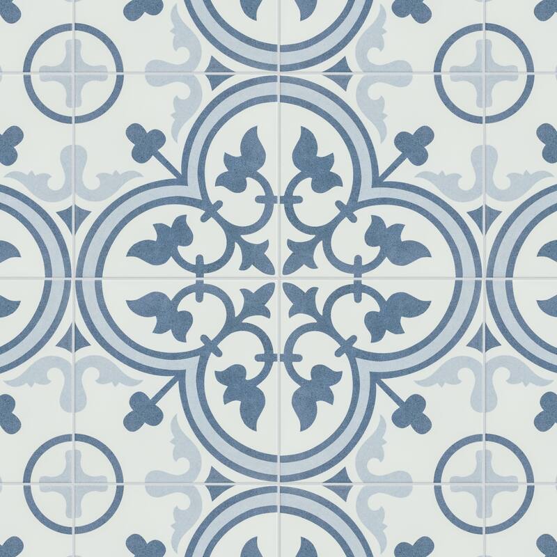 Merola Tile Arte Crystal 9-3/4" x 9-3/4" Porcelain Floor and Wall Tile