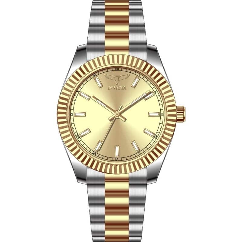 Invicta Men's 69009 Specialty Quartz PC21S Copper Dial Watch - Gold