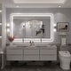 preview thumbnail 93 of 161, Large LED Bathroom mirror Tempered Glass Dimmable Anti-Fog Vanity Mirror