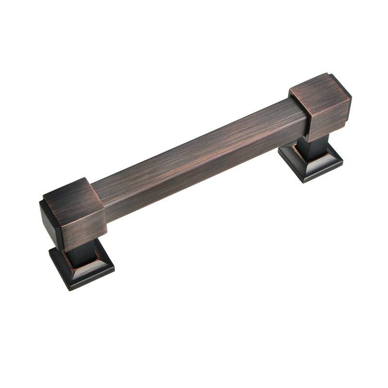 Utopia Alley Brett Pull Handle - Decorative Cabinet Drop Pull Handles for Cabinets, Oil Rubbed Bronze, 3.78" Center to Center