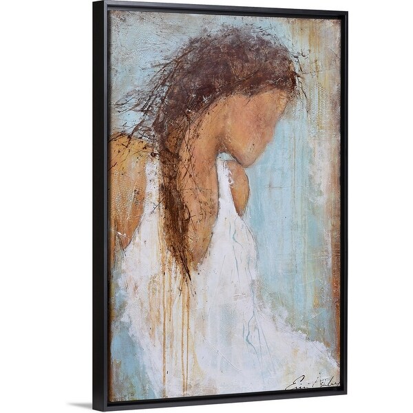 "Seabreeze Romance" Black Float Frame Canvas Art
