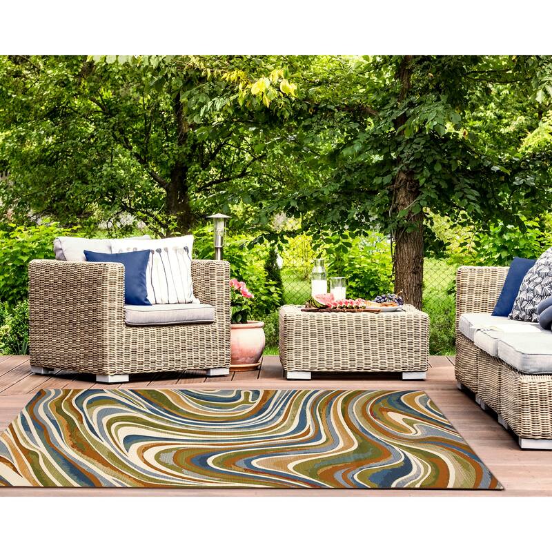 Liora Manne Marina Tides Indoor/Outdoor Rug