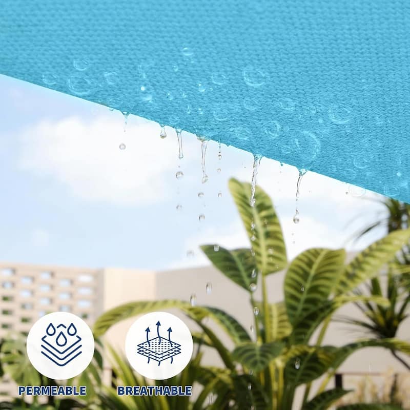 8'X10' Sun Shade Sail Shade Cloth, Sunshade for Patio, Backyard, Deck, Garden, Sand