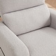 preview thumbnail 9 of 40, Swivel Manual Recliner Chair Teddy Fabric Nursery Glider Rocking Recliner Set of 2