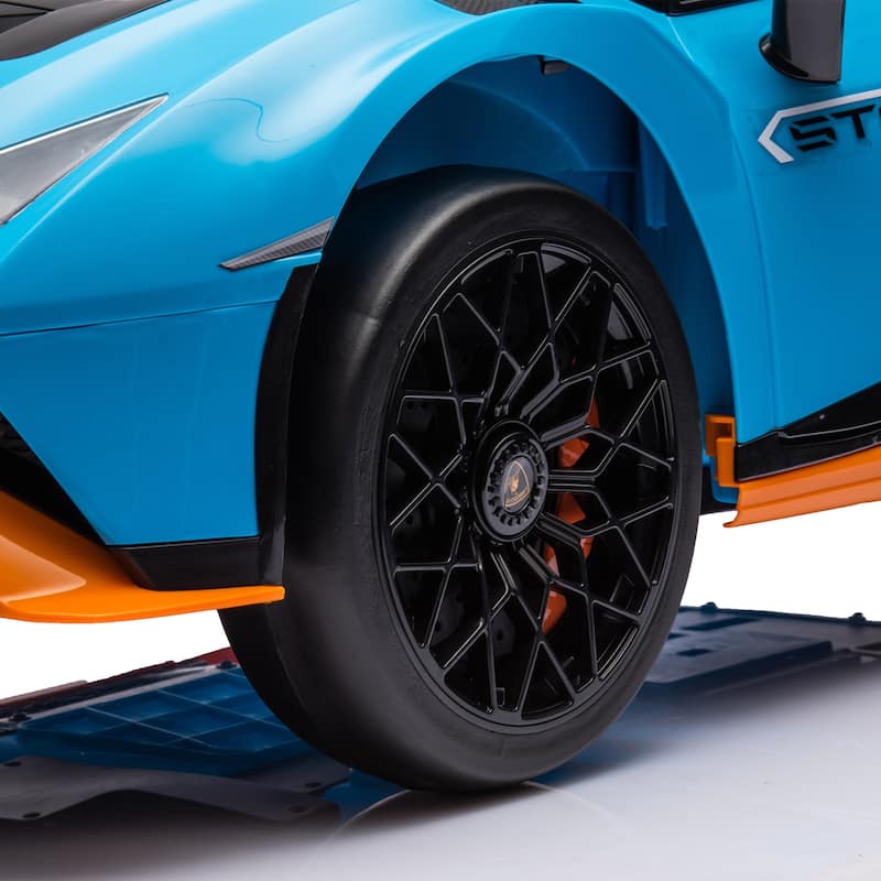 Dual-Drive Electric Ride-On Car with Remote Control, USB, Music, and 360° Spins