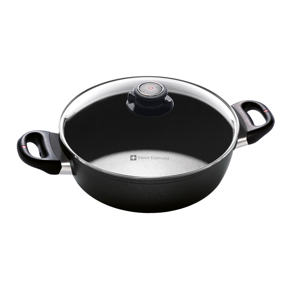 24cm Induction Casserole Dish with Lid and 2.2L Capacity 