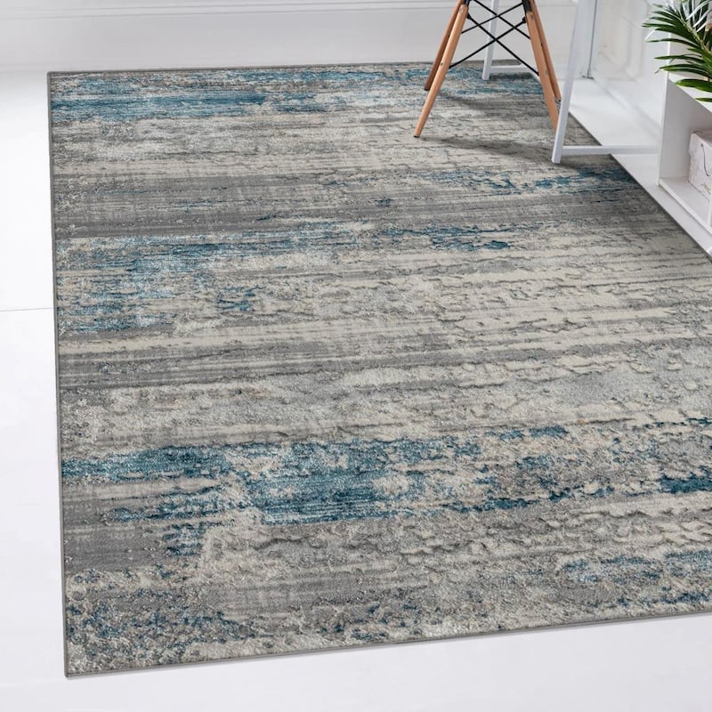 Luxe Weavers Modern Abstract Textured Area Rug for Living Room and Bedrooms