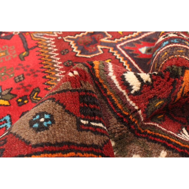 ECARPETGALLERY Hand-knotted Andelz Red Wool Rug - 4'1 x 6'1