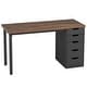 preview thumbnail 24 of 36, 47-inch Computer Desk with 5-drawer, Wood and Metal Writing Desk for Study Living Room