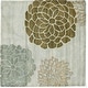 preview thumbnail 18 of 24, SAFAVIEH Handmade Soho Herb Botanical N.Z. Wool Rug 8' Square - Light Grey - Square