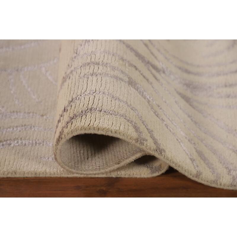 Gabbeh Oriental Area Rug Hand-Knotted Wool Carpet - 5'11" x 8'7"