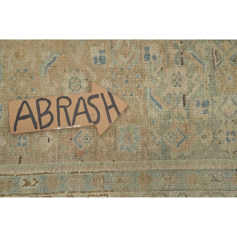 Hand Knotted Oriental 100% Wool Carpet Traditional All-Over Multi-Colored Tabriz Area Rug - 10' 4'' X 7' 6''