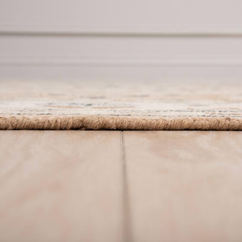 Alora Decor Lush Medallion Hand Knotted Wool Area Rug