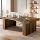 preview thumbnail 4 of 44, 70.9" Executive Desk, Large Wood Computer Office Desk, Writing Table Business Workspace Home Office Accent Desk