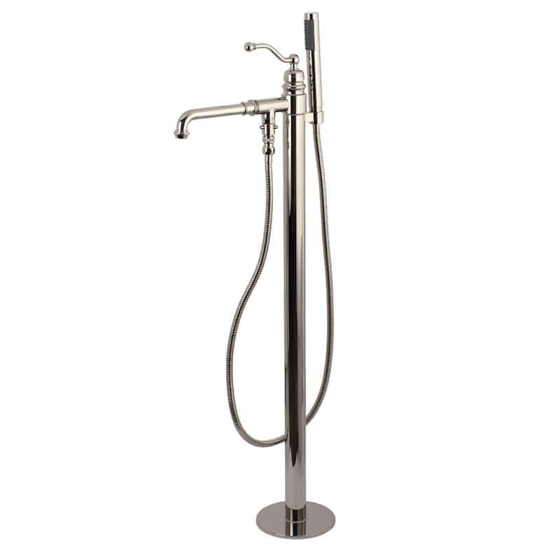 Kingston Brass English Country Freestanding Tub Faucet with Hand Shower