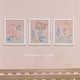 preview thumbnail 3 of 2, Bedtime Originals Disney Baby The Little Mermaid 3-Piece Unframed Wall Art