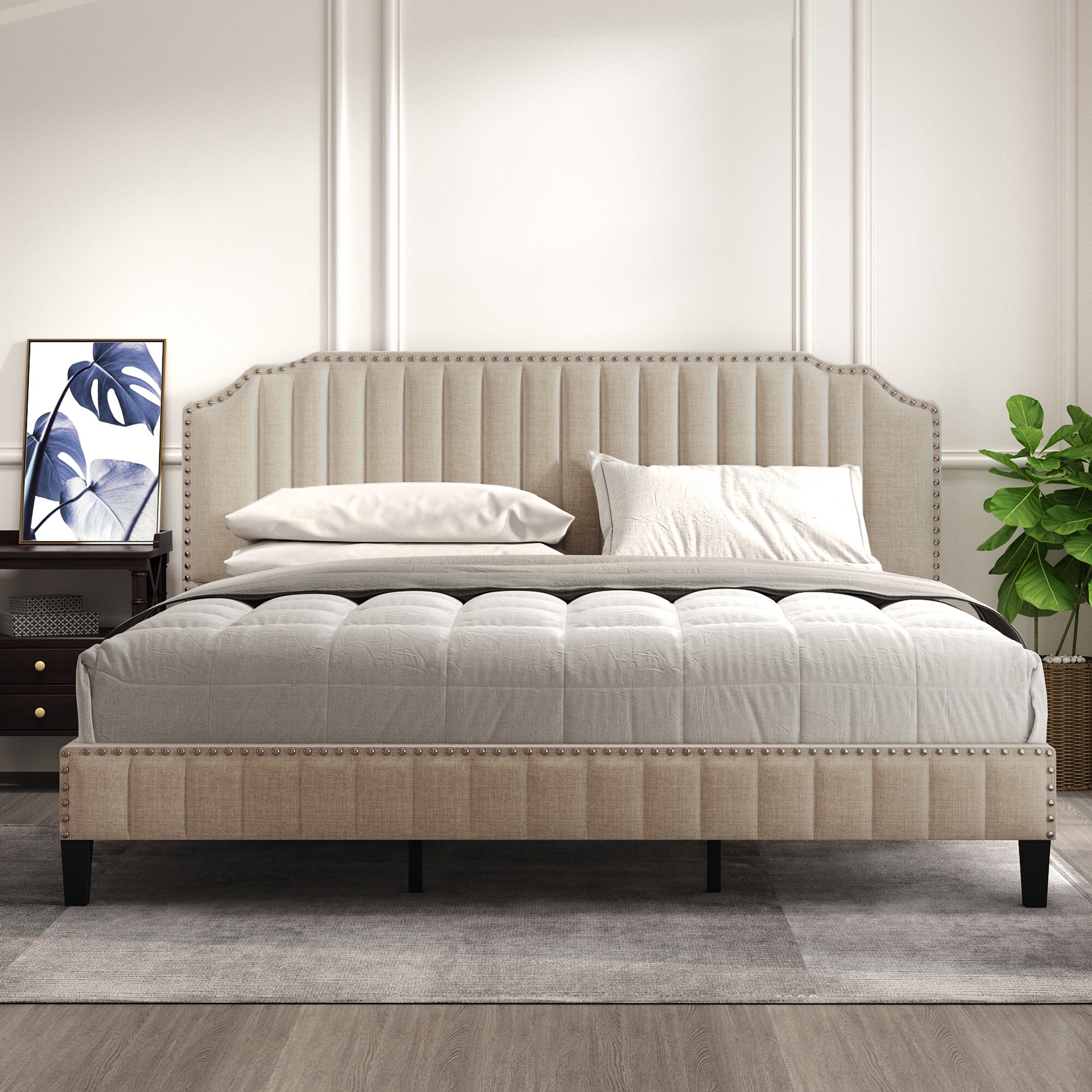 Vintage online upholstered bed