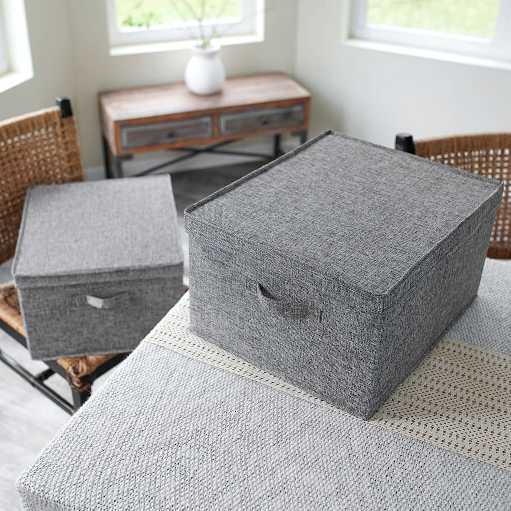 Household Essentials Fabric Storage Bins, Set of 2