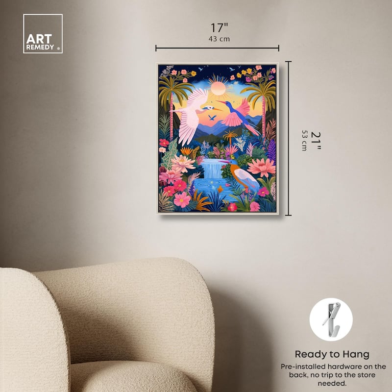 Waterfall Haven Canvas by Art Remedy
