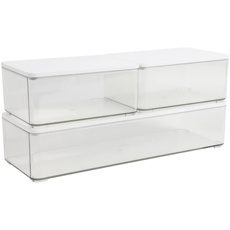 Flash Furniture GS-BA1360-3W-CL-WH-MS Grady 2-1/2" Tall Office - Clear / White Wood