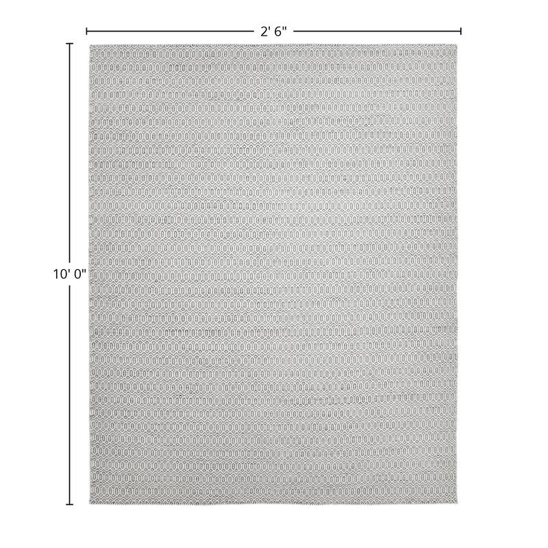 Overton Handmade Modern Contemporary Geometric Area Rug