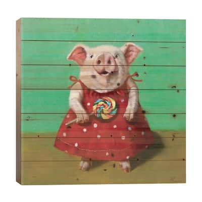 Sticky Print On Wood by Lucia Heffernan - Multi-Color