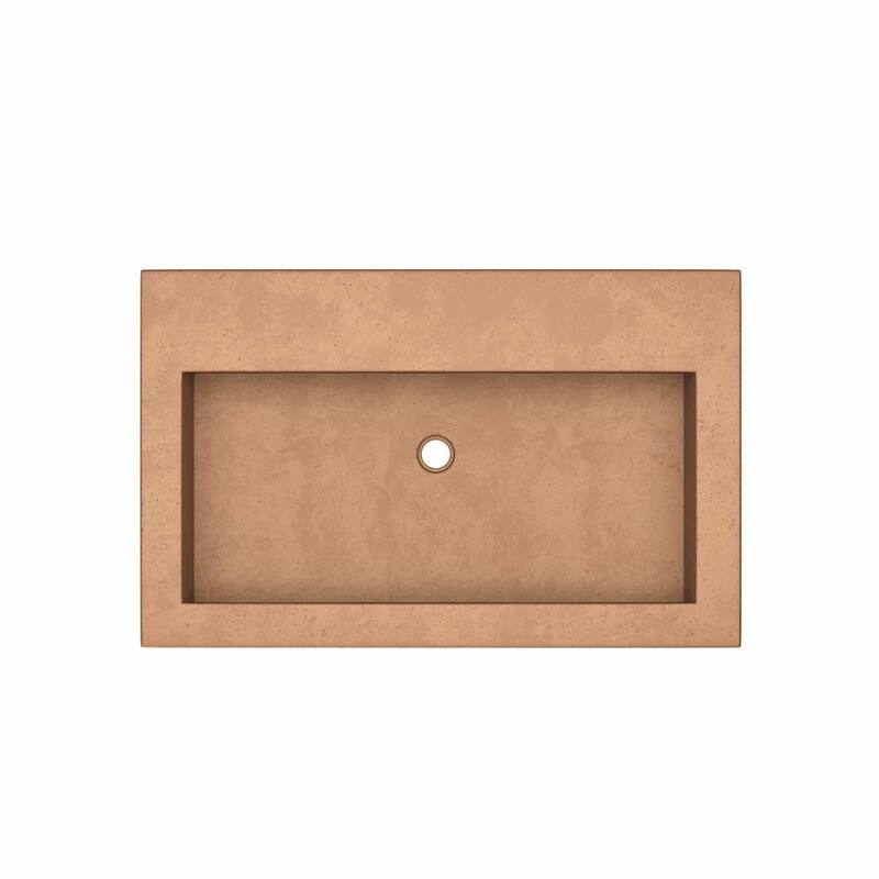Native Trails NativeStone 30" Rectangular Stone Composite Drop In