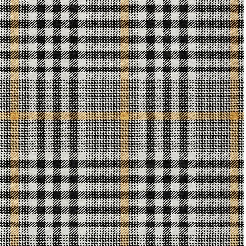HomeRoots Plaid Transitional Rectangle Outdoor Rug